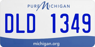 MI license plate DLD1349