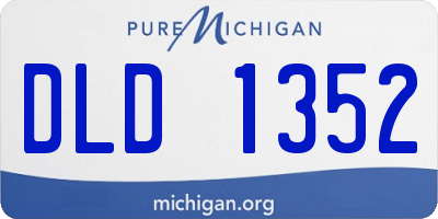 MI license plate DLD1352