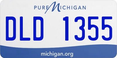 MI license plate DLD1355