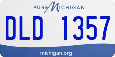 MI license plate DLD1357