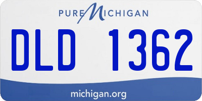 MI license plate DLD1362