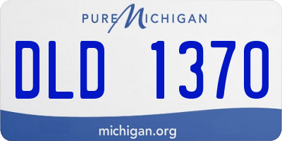 MI license plate DLD1370