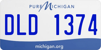 MI license plate DLD1374