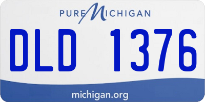 MI license plate DLD1376