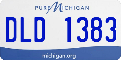 MI license plate DLD1383