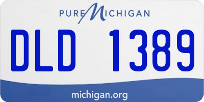 MI license plate DLD1389
