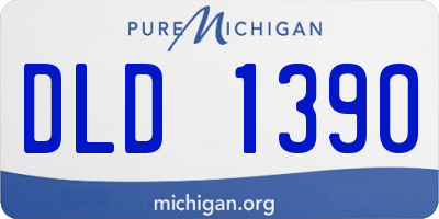 MI license plate DLD1390