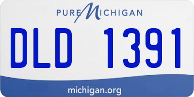 MI license plate DLD1391
