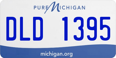 MI license plate DLD1395