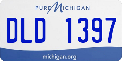 MI license plate DLD1397