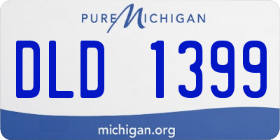 MI license plate DLD1399
