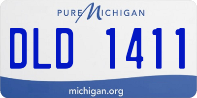 MI license plate DLD1411