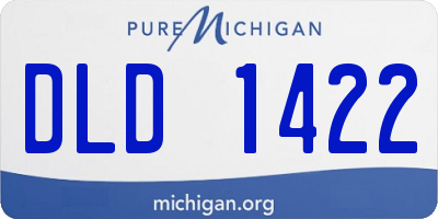 MI license plate DLD1422