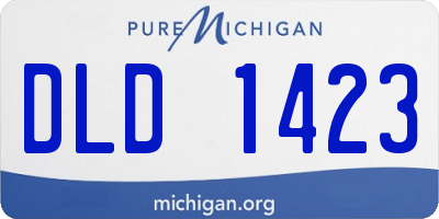 MI license plate DLD1423