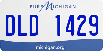 MI license plate DLD1429