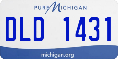 MI license plate DLD1431