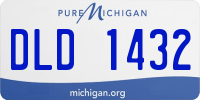 MI license plate DLD1432