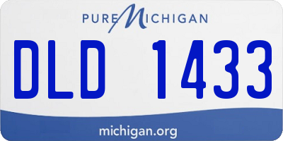 MI license plate DLD1433