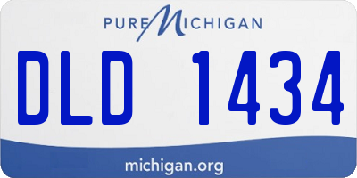 MI license plate DLD1434