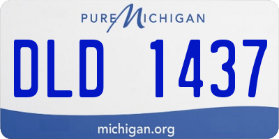 MI license plate DLD1437