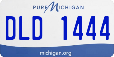 MI license plate DLD1444