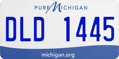 MI license plate DLD1445