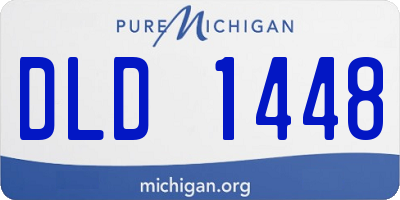 MI license plate DLD1448