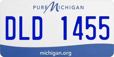 MI license plate DLD1455