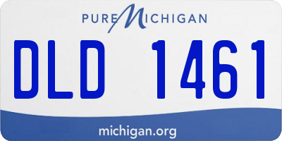 MI license plate DLD1461