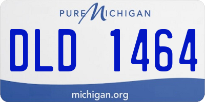 MI license plate DLD1464