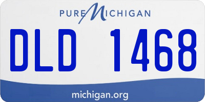 MI license plate DLD1468