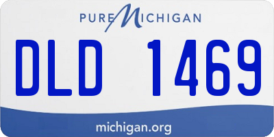 MI license plate DLD1469