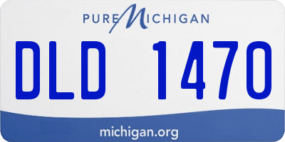 MI license plate DLD1470