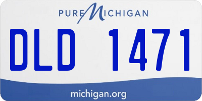 MI license plate DLD1471