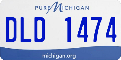 MI license plate DLD1474