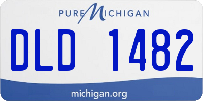 MI license plate DLD1482
