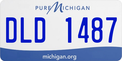 MI license plate DLD1487