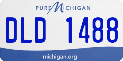 MI license plate DLD1488