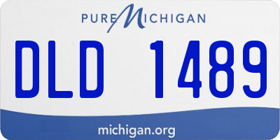 MI license plate DLD1489