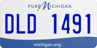 MI license plate DLD1491