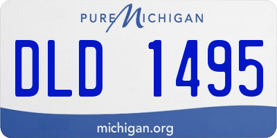 MI license plate DLD1495
