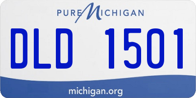 MI license plate DLD1501
