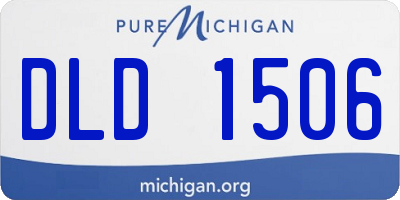 MI license plate DLD1506
