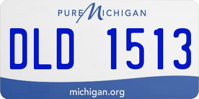 MI license plate DLD1513