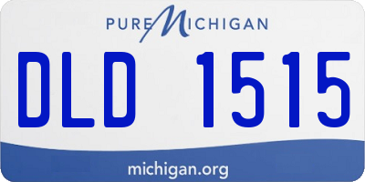 MI license plate DLD1515