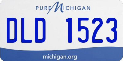MI license plate DLD1523