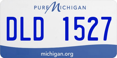 MI license plate DLD1527