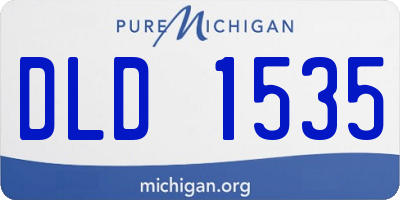 MI license plate DLD1535