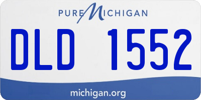 MI license plate DLD1552
