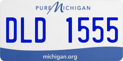 MI license plate DLD1555